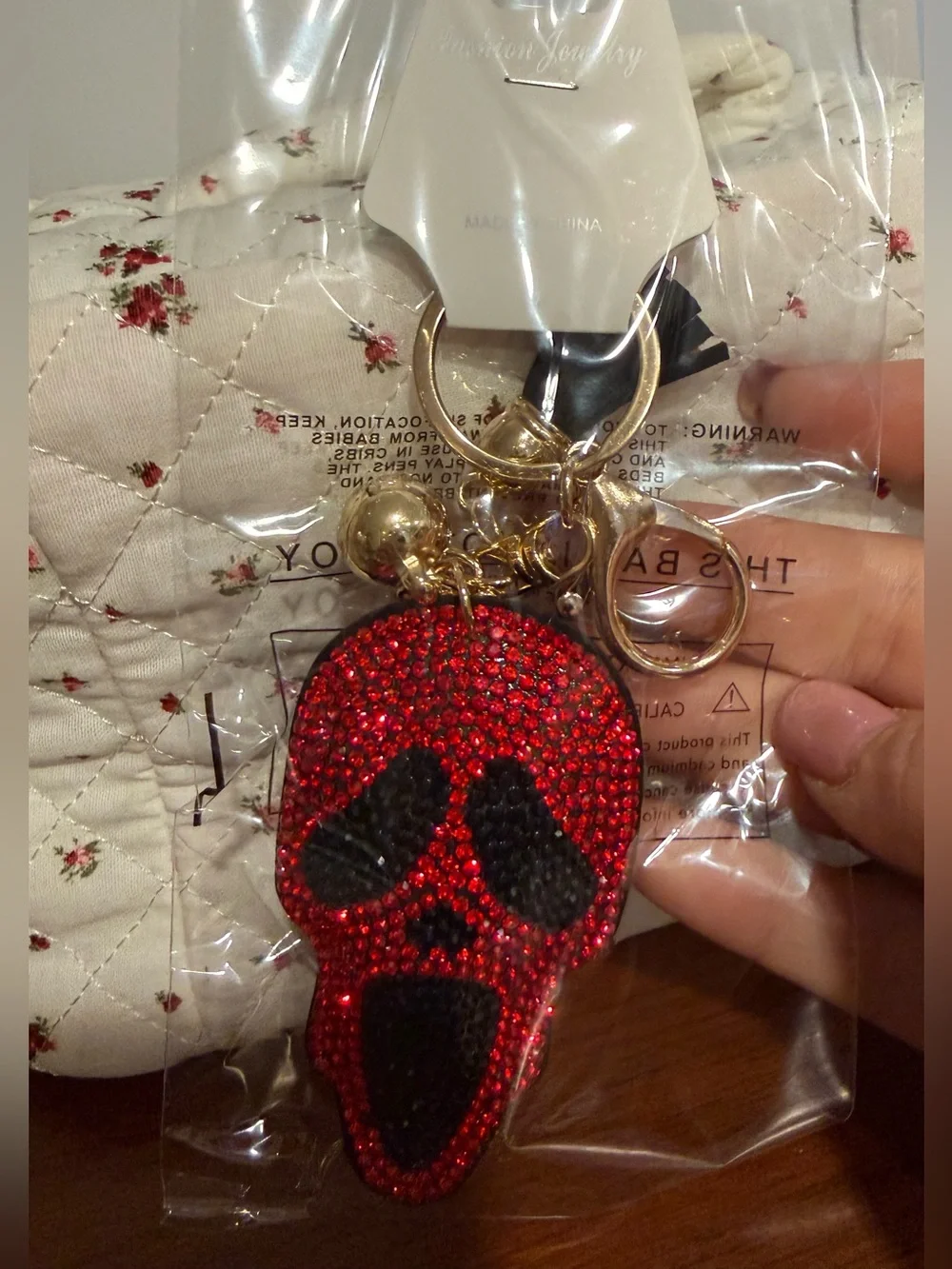 Ghost Face Chunky Keychain/Bag Charm